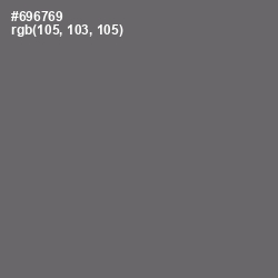 #696769 - Dove Gray Color Image