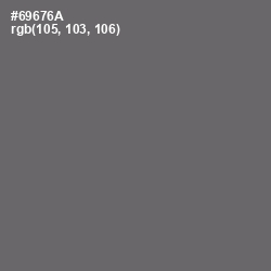#69676A - Dove Gray Color Image