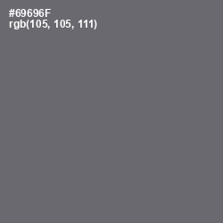 #69696F - Dove Gray Color Image