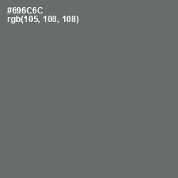 #696C6C - Dove Gray Color Image