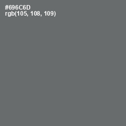 #696C6D - Dove Gray Color Image
