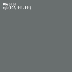 #696F6F - Dove Gray Color Image