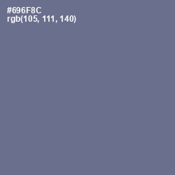 #696F8C - Storm Gray Color Image