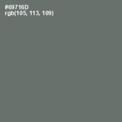#69716D - Dove Gray Color Image