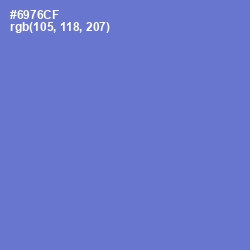 #6976CF - Moody Blue Color Image