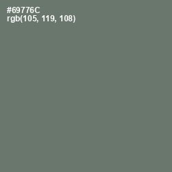 #69776C - Dove Gray Color Image