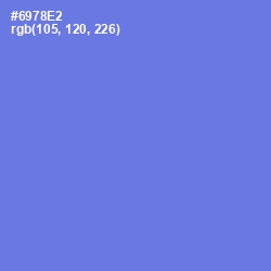 #6978E2 - Moody Blue Color Image