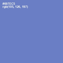 #697EC5 - Moody Blue Color Image