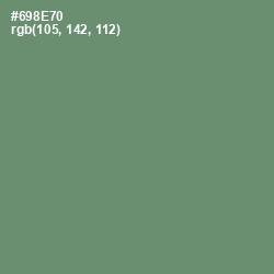 #698E70 - Viridian Green Color Image