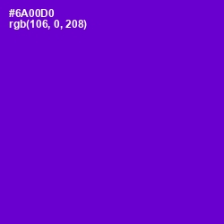 #6A00D0 - Purple Heart Color Image