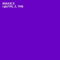 #6A02C6 - Purple Heart Color Image
