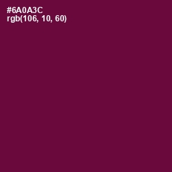 #6A0A3C - Tyrian Purple Color Image