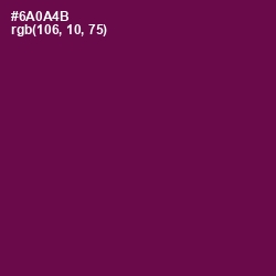 #6A0A4B - Pompadour Color Image