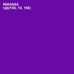 #6A0AA6 - Purple Color Image