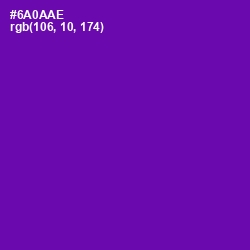 #6A0AAE - Purple Color Image