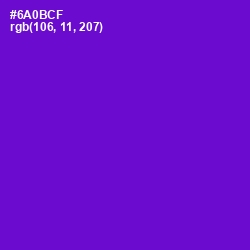 #6A0BCF - Purple Heart Color Image