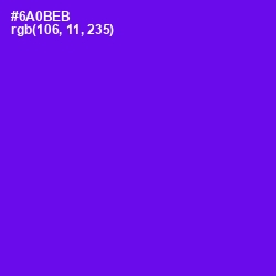 #6A0BEB - Purple Heart Color Image