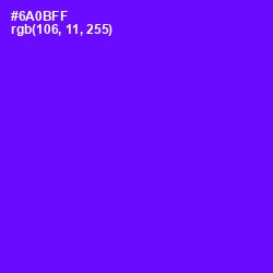 #6A0BFF - Purple Heart Color Image