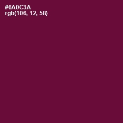 #6A0C3A - Tyrian Purple Color Image