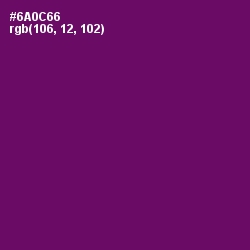 #6A0C66 - Honey Flower Color Image