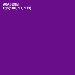 #6A0D8B - Purple Color Image