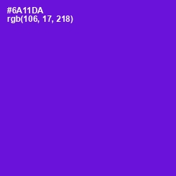 #6A11DA - Purple Heart Color Image