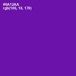 #6A12AA - Purple Color Image