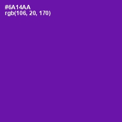 #6A14AA - Purple Color Image