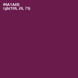 #6A1A4B - Pompadour Color Image