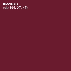 #6A1B2D - Claret Color Image