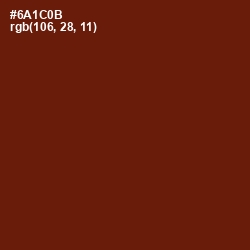 #6A1C0B - Moccaccino Color Image