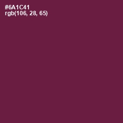 #6A1C41 - Pompadour Color Image