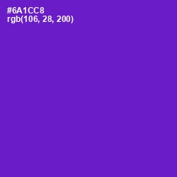 #6A1CC8 - Purple Heart Color Image
