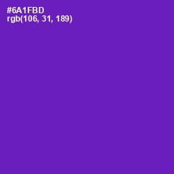 #6A1FBD - Royal Purple Color Image