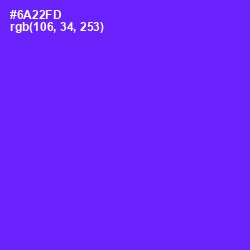 #6A22FD - Purple Heart Color Image