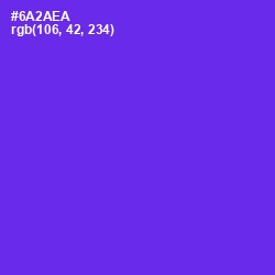 #6A2AEA - Purple Heart Color Image