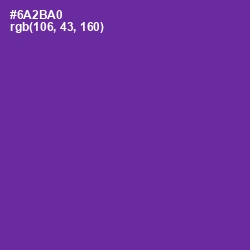 #6A2BA0 - Royal Purple Color Image