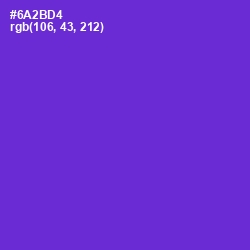 #6A2BD4 - Purple Heart Color Image
