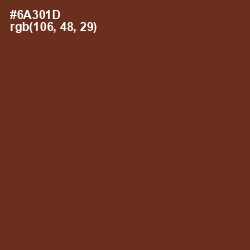 #6A301D - Metallic Copper Color Image