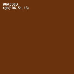 #6A330D - Nutmeg Wood Finish Color Image