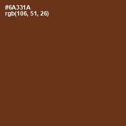 #6A331A - Hairy Heath Color Image