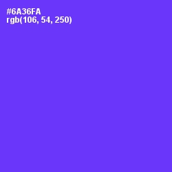 #6A36FA - Purple Heart Color Image