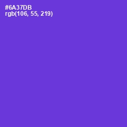 #6A37DB - Purple Heart Color Image
