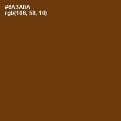 #6A3A0A - Nutmeg Wood Finish Color Image