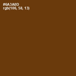 #6A3A0D - Nutmeg Wood Finish Color Image