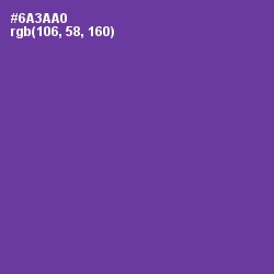 #6A3AA0 - Royal Purple Color Image