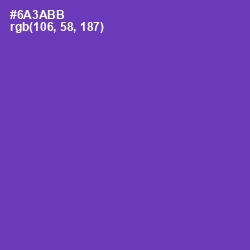#6A3ABB - Royal Purple Color Image