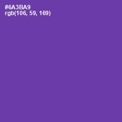 #6A3BA9 - Royal Purple Color Image