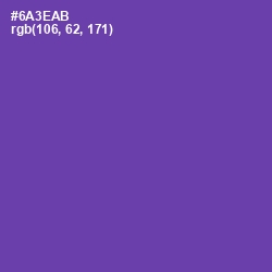 #6A3EAB - Royal Purple Color Image