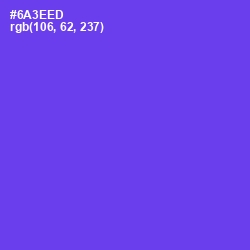 #6A3EED - Purple Heart Color Image